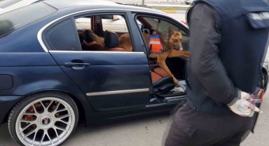 Jandarmanın şüphelendiği araçta uyuşturucu çıktı