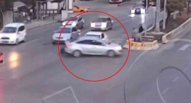 Kırıkkale'de trafik kameraları kamerada: Sürücülerin dikkatsizliği pes dedirtti