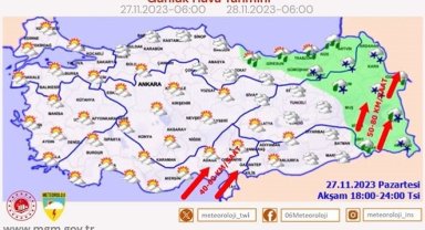 Meteoroloji'den vatandaşlara kuvvetli yağış ve rüzgar uyarısı