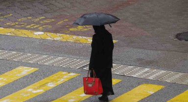 Meteorolojinin uyardığı Çankırı'da sağanak yağış etkili oluyor