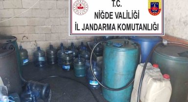 Niğde'de bin litre lisanssız akaryakıt ele geçirildi