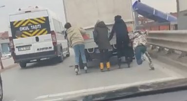 Patenli çocukların tehlikeli yolculuğu az kalsın faciayla son buluyordu