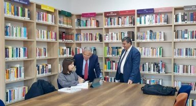 'Kütüphaneler Şehri'nin mimarı Büyükkılıç'tan Mevlana Kütüphanesi'ne ziyaret