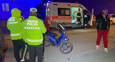 Aksaray'da motosiklet ile otomobil çarpıştı: 1 yaralı