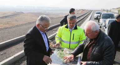 Başkan Büyükkılıç alternatif yolda incelemelerde bulundu