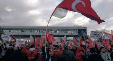 Binlerce vatandaş Filistin için yürüdü
