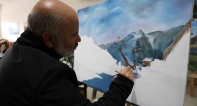 Emekliliğinde ressam oldu