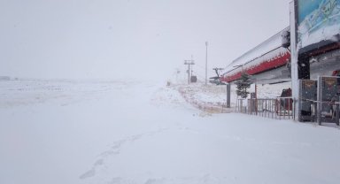Erciyes'te kar sevinci