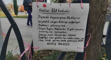 Eskişehir'de hayvanları korumak için Barış Manço'dan alıntı yaptılar
