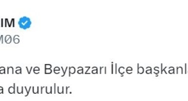 İYİ Parti'de 4 ilçe başkanı görevden alındı