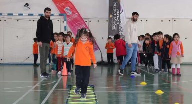 Karaman'da "Eğlenceli Çocuk Atletizm Oyunları" devam ediyor