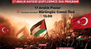 Kayseri 'Büyük Filistin Yürüyüşüne' hazırlanıyor