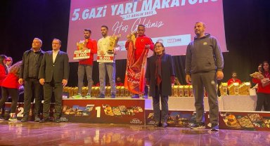Kayserili sporcu, Gaziantep maratonunda birinci oldu