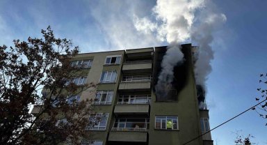 Konya'da 5. kattaki dairede çıkan yangın korkuttu