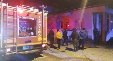 Konya'da ev yangını