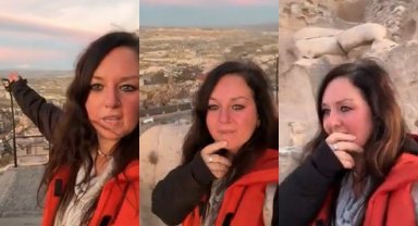 Rus turist ezan sesini duyunca göz yaşı döktü