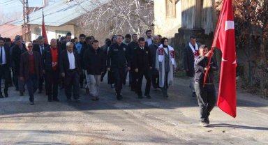 Sarıveliler'de "Sarıkamış Şehitlerini Anma Günü Yürüyüşü" düzenlendi
