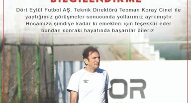 Sivas Dört Eylül Futbol'da, Teknik Direktör Teoman Koray Cinel ile yollar ayrıldı