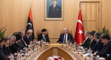 TBMM Başkanı Kurtulmuş, Libya Temsilciler Meclisi Başkanı Salih ile görüştü