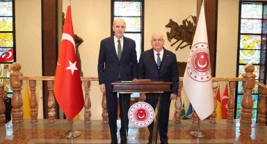 TBMM Başkanı Kurtulmuş'tan Bakan Güler'e taziye ziyareti