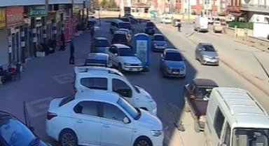 Trafikte tartıştığı sürücüyü takip edip darp etti