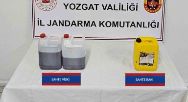 Yozgat'ta sahte içki operasyonu: 1 gözaltı