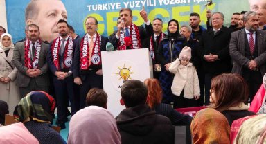 AK Parti Yozgat Belediye Başkan adayı Celal Köse'ye coşkulu karşılama