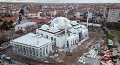 Aksaray'da Selçuklu Cami ve Külliyesi Projesi inşaatı hızla yükseliyor