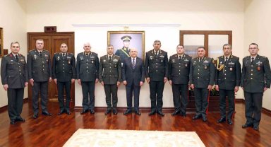 Bakan Güler, Azerbaycan Silahlı Kuvvetlerinde görevli generalleri kabul etti
