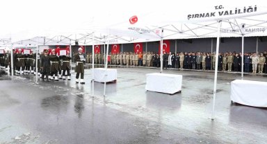 Bakan Güler ve TSK Komuta Kademesi şehit askerler için düzenlenen törene katıldı