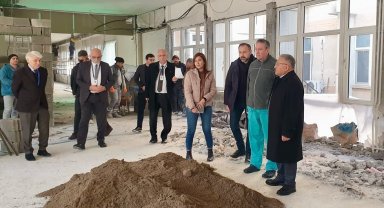 Başkan Büyükkılıç, Üniversite Hastanesi'nde başlatılan çalışmaları inceledi