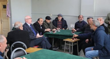 Başkan Kazım Kurt 71 Evler Mahallesinde esnafı ziyaret etti