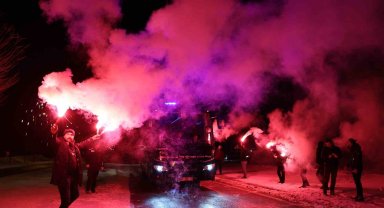Beşiktaş'a Sivas'ta coşkulu karşılama