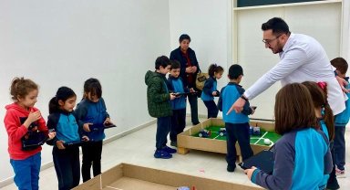 Bilim Merkezi'nde Robomaç Algoritma etkinliği
