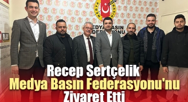 CHP Karaman Belediye Başkan Adayı ve Parti Yetkilileri Medya Basın Federasyonu'nu Ziyaret Etti