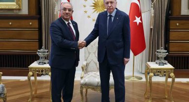 Cumhurbaşkanı Erdoğan, DSP Genel Başkanı Aksakal'ı kabul etti