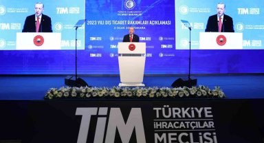 Cumhurbaşkanı Erdoğan :"İhracat rakamımız Cumhuriyet tarihimizin rekorunu kırmıştır"