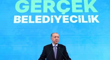Cumhurbaşkanı Erdoğan: "Şehirlerimizi algı belediyeciliğinden kurtarıp gerçek belediyecilikle buluşturmak için var gücümüzle çalışıyoruz"
