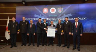 Deniz torpido ve füze sistemleri için imza töreni
