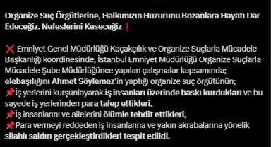 Elebaşılığını Ahmet Söylemez'in yaptığı organize suç örgütü çökertildi