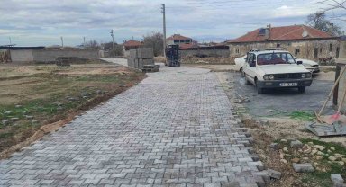 Ereğli Belediyesi kilitli parke yol çalışması gerçekleştirdi