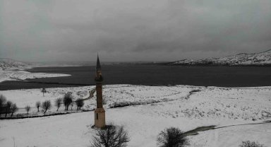 Eskişehir'de havadan görüntülenen kar manzaraları mest etti