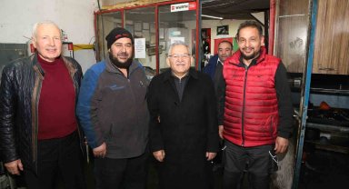 Esnaf dostu Başkan Büyükkılıç, sanayi esnafını ziyaret etti