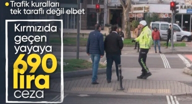 Yayalar denetimde! Kırmızı ışıkta geçenler drone ile tespit ediliyor