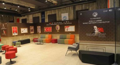 İstiklal Şairi'nin sergisi Mevlana Meydanı genç ofiste