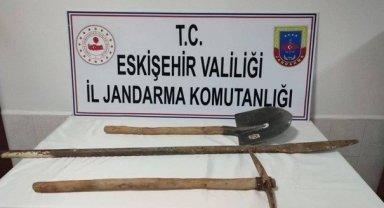 Jandarma ekiplerinden kaçak kazıya suçüstü