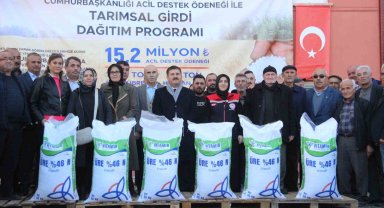 Karaman'da afetten zarar gören 557 üreticiye gübre ve yem desteği