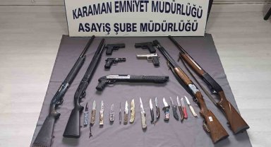 Karaman'da çeşitli suçlardan aranan 12 kişi tutuklandı
