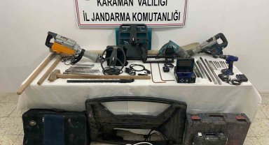 Karaman'da kaçak kazı yapan 5 kişi yakalandı