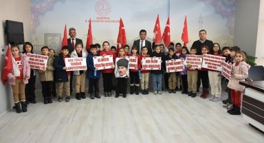 Karaman'da minik öğrencilerden duygulandıran etkinlik
